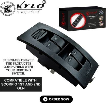 KYLO Power Window Switch for Scorpio CRDI (4 Button) (Front Right Side) (Driver Side) Car Power Window Switch