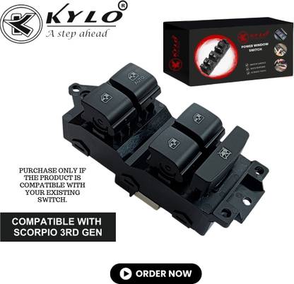 KYLO Power Window Switch for Scorpio S2 (4 Button) (Front Right Side) (Driver Side) Car Power Window Switch