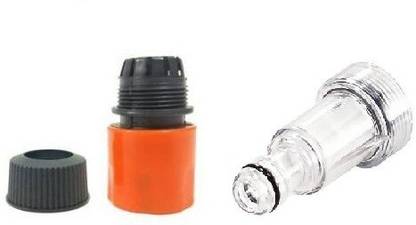 PARTHVI High Pressure Washer Water Filter Connection Accessory 3/4" Inlet Nozzle with Quick Connector (Multicolor, Pack of 1) Pressure Washer