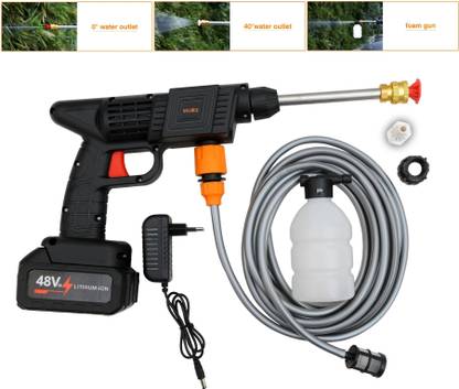 SUNICE Pressure Washer Battery Machine 48V Li-ion Solar Panel Cleaning Car washing Spray Gun