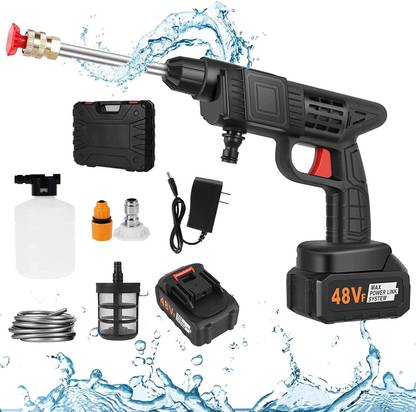 Seashot Pressure Car Washer Manual Rechargeable Car-Washing Machine Adjustable 3-in-1 Pressure Washer