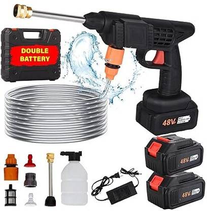 clanol Cordless Portable Wireless Pressure Washer Gun 48V( Double Battery) Spray Gun
