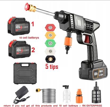 Jemply Cordless 48V Wireless High Pressure Car Washer Gun cordless Pressure Washer