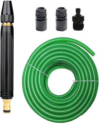 skyunion High Pressure Washing Water Gun,Nozzle Kit with 3 Pcs PVC Hose Quick Connector Hose Pipe
