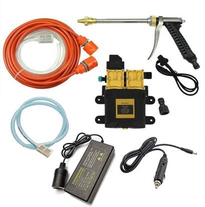 FLOJOY 12V 12V Self Priming & Automatic High Pressure with Adjustable Spray Gun 130 psi Pressure Washer