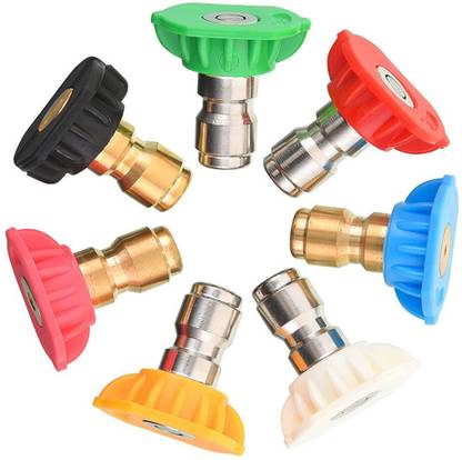 SERPLEX Pressure Washer Spray Nozzle Set 7PCS Quick Connect 4000PSI Spray Gun