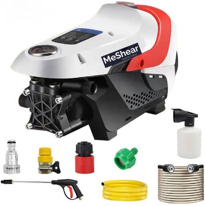 MeShear 2200W 180 Bar,18M outlet pipe, High Car with Foam Gun and Gunjet Pressure Washer
