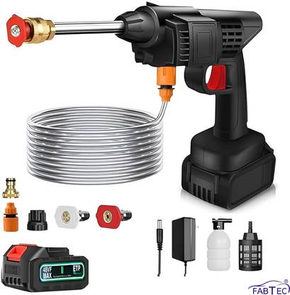 FABTEC 48V High Power Wireless Pressure Washer Machine for Car, Bike & Home Cleaning Pressure Washer
