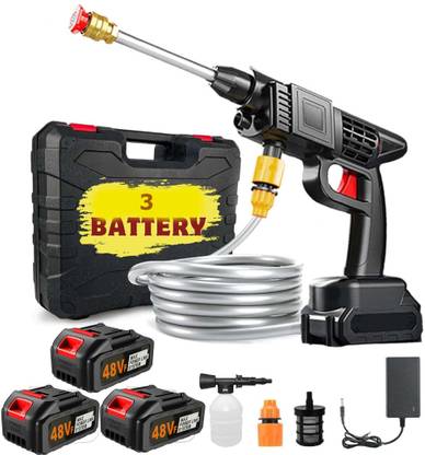 JAYLOO (3 Battery gun) Wireless High Pressure Car Washer&Car Cleaning Pressure Washer Pressure Washer