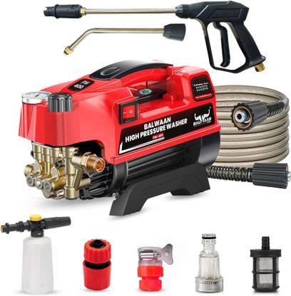 Balwaan Krishi PW-400(Adjustable) Brass Coated Pump,Jet foam bottle 1800w Motor Pressure Washer Pressure Washer