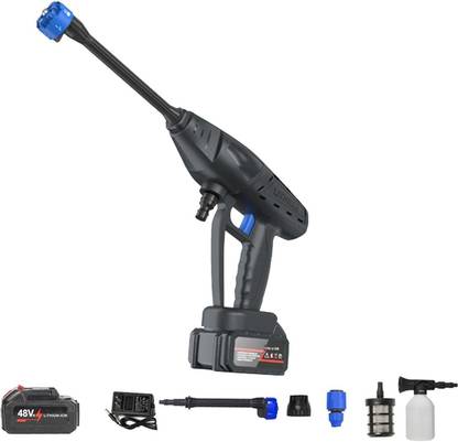 PARYAVARAN 6in1 Cordless Portable Pressure Washer Gun 48V, 12000mAh Battery, 6 Spray Modes Pressure Washer