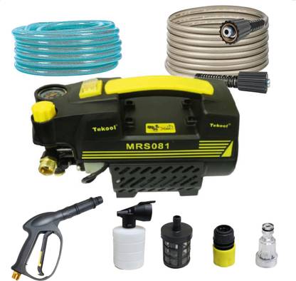 Tekool 1500W High-Pressure Washer – 100 Bar, 7L/Min Flow, 7M Hose Pressure Washer