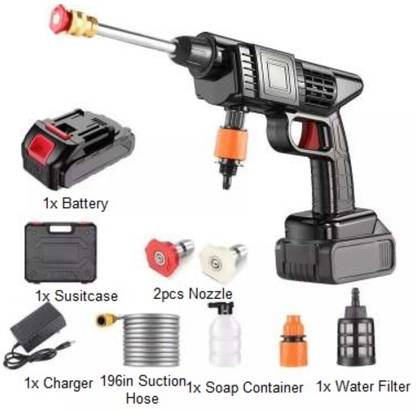 Seashot Pressure Washer Gun ,Cleaning with Adjustable 3 in 1 Nozzle and 5M Pipe Pressure Washer