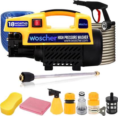 Woscher 878Y Waterpro Washer High Pressure Pump Machine, 1800 Watts, 150 Bars, 8L/Min Pressure Washer