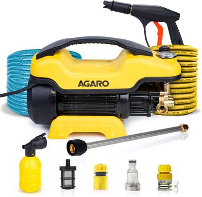 AGARO Supreme Plus 2200 Watt, 8L/Min Flow Rate, 140 Bar,8M Outlet Hose, Car-Bike, High Pressure Washer