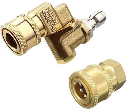 VIPARTH Heavy Duty Combo 90 Degree Nozzle/Swivel Coupler with 1/4 Quick Connector Spray Gun