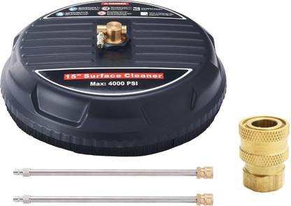 STARQ 15" Pressure Washer Surface Cleaner with 2 Extension Wands 1/4" Quick Connector Pressure Washer