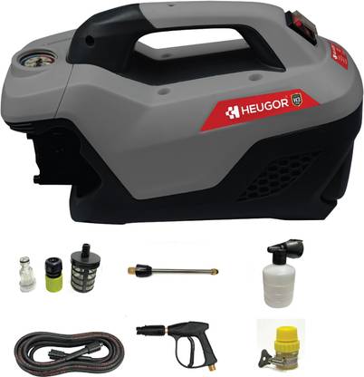 HEUGOR H3 Plus Car Washer 1800W Thermal Cutoff Induction Motor 140Bars 8L/Min Flow Rate Pressure Washer