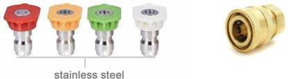 VIPARTH Multiple Degree Pressure Washer Spray Nozzle Tips 1/4" With Quick Connector Spray Gun