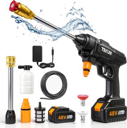 TEXUM TX-BPW2 Wireless 1600 Watt ,50 Bar Rechargeable Battery Pressure Washer