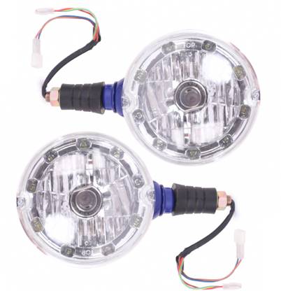 ऑल पार्ट्स सोर्स Tractor 9 LED with Bulb Headlights 12 Volts Assembly Set Suitable for Farmtrac Tractor कार रिफ्लेक्टर लाइट