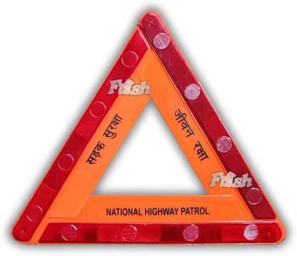 Autocastle NO.1110 Reflective emergency triangle for vehicles (Universal) Car Reflector Light