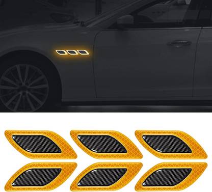 Mr fix RD Yellow Reflective Sticker Safety Adhesive Car Warning Car Reflector Light