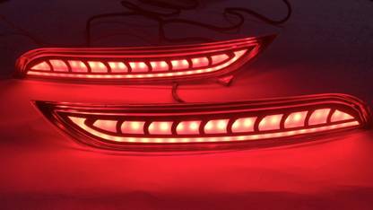 DDA ENTERPRISES CAR REAR BRAKE BUMPER REFLECTOR LED COMPATIBLE POLO (MATRIX) SET OF 2PCS Car Reflector Light