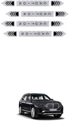 GMA Car Door Caution Sticker Reflective Tape Bumper Body Warning Stickers (SILVER) Car Reflector Light