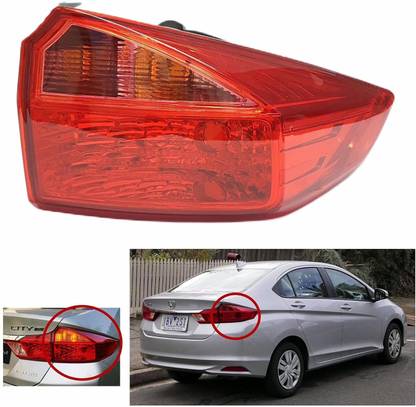 KDT Tail light/Back light assembly For Honda City Type-7(2014-2023)Right/Driver Side Car Reflector Light