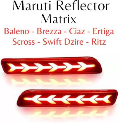 Autoxygen Matrix Reflector Light With Scan, Parking, Brake & Running Indicator DRL_007 Car Reflector Light