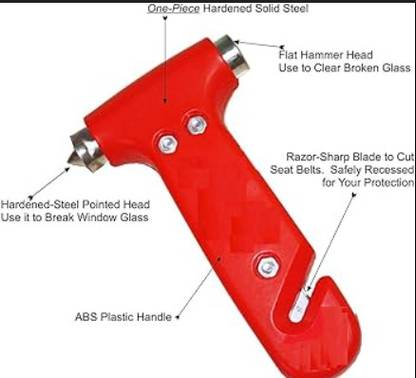 maa gyatri a28 Car Safety Hammer