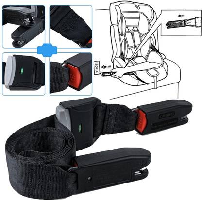 STHIRA Universal Strap for Child Car Seat Latch Port Strap 82.6 inches Adjustable Strap Car Seat Belt