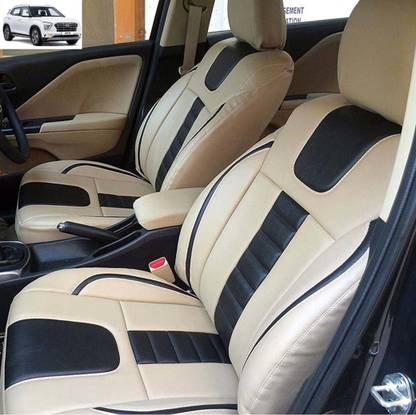AutoSafe Leather Car Seat Cover For Hyundai Creta
