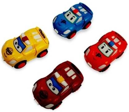 Startoys Transfomer Unbreakble Robot Car with Friction Powered Car for Kids pack of -04 Baby Car Seat
