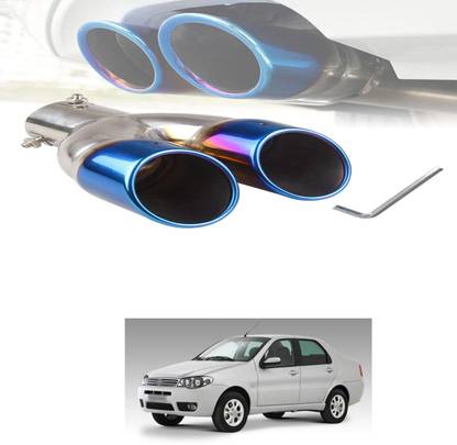 PRTEK Dual Exhaust Tip Exhaust Pipe 1.5L-2.0L car,2.5" Stainless Steel forSiena  Car Silencer