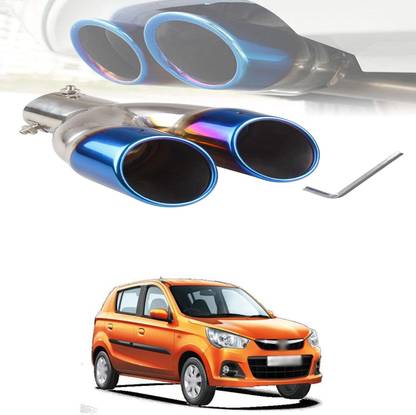PRTEK Dual Exhaust Tip Exhaust Pipe 1.5L-2.0L car,2.5" Stainless Steel forAlto K10  Car Silencer