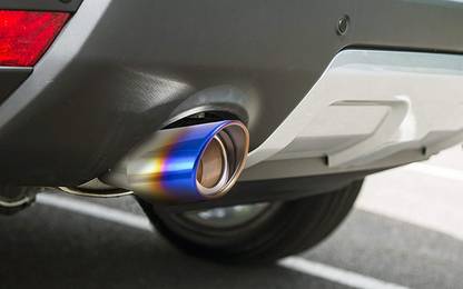 DAZZRIDE Universal Stainless Steel Exhaust Muffler Tip Pipe Car Oval Rear Exhaust Muffler  Car Silencer