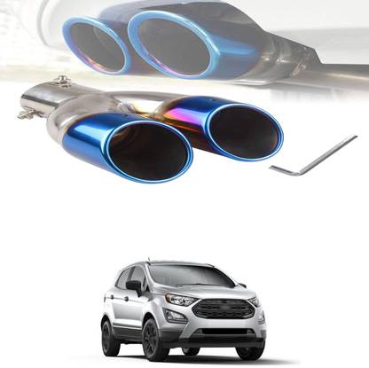 PRTEK Dual Exhaust Tip Exhaust Pipe 1.5L-2.0L car,2.5" Stainless Steel forElite I20 Car Silencer