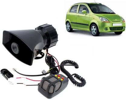 Selifaur 12 Volt Electric Air Horn Siren Speaker With Mic 7 Tone Sound Loud Car Siren Hooter/Ambulance/Siren/Traffic Sound For Spark Component Car Speaker