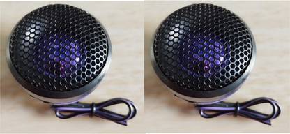 KAXTANG Dome Tweeters, Round Black Set of 2 Tweeter 300W Tweeter Car Speaker (300 W) Dome Tweeters Tweeter Car Speaker