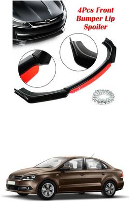 XZRTZ Car Front Bumper Spoiler Splitter Body Kit Side Skirt Front Bumper Guard 774 Matte, Glossy Volkswagen Vento Front Garnish