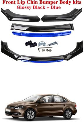 XZRTZ Car Front Bumper Spoiler Splitter Body Kit Side Skirt Front Bumper Guard 516 Matte, Glossy Volkswagen Vento Front Garnish