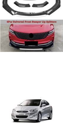 XZRTZ Car Front Bumper Spoiler Splitter Body Kit Side Skirt Front Bumper Guard 781 Matte, Glossy Hyundai Accent Front Garnish