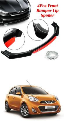 XZRTZ Car Front Bumper Spoiler Splitter Body Kit Side Skirt Front Bumper Guard 700 Matte, Glossy Nissan Micra Front Garnish