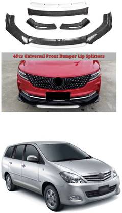 XZRTZ Car Front Bumper Spoiler Splitter Body Kit Side Skirt Front Bumper Guard 1016 Matte, Glossy Toyota Innova Front Garnish