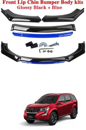 XZRTZ Car Front Bumper Spoiler Splitter Body Kit Side Skirt Front Bumper Guard 383 Matte, Glossy Mahindra XUV 500 Front Garnish