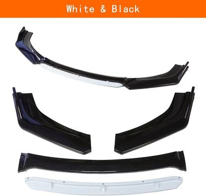 Auto MT 4pcs WB Car Front Bumper Splitter Lip Chin Bumper Body Kit Bumper Splitter Car Spoiler