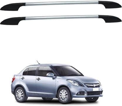 CARXTREME Maruti Suzuki Swift Dzire Roof Rails Silver Car Spoiler