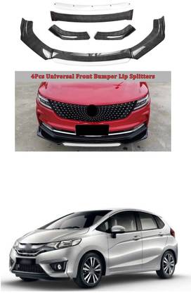XZRTZ Car Front Bumper Spoiler Splitter Body Kit Side Skirt Front Bumper Guard 845 Matte, Glossy Honda Jazz Front Garnish